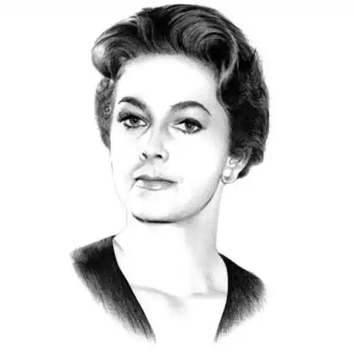 Drawing of an American Actress. Known for her role in Psycho A pencil portrait of quiet strength and timeless grace, classic elegance at its finest. American actress. Known for her role in Psycho