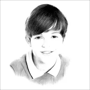 Drawings of Boys Drawing of a Young Boy