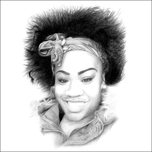 WOMEN Pencil Portrait of a Woman