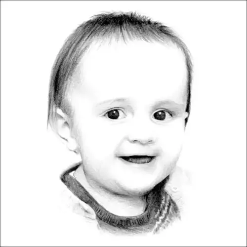 Pencil Drawing of a Baby